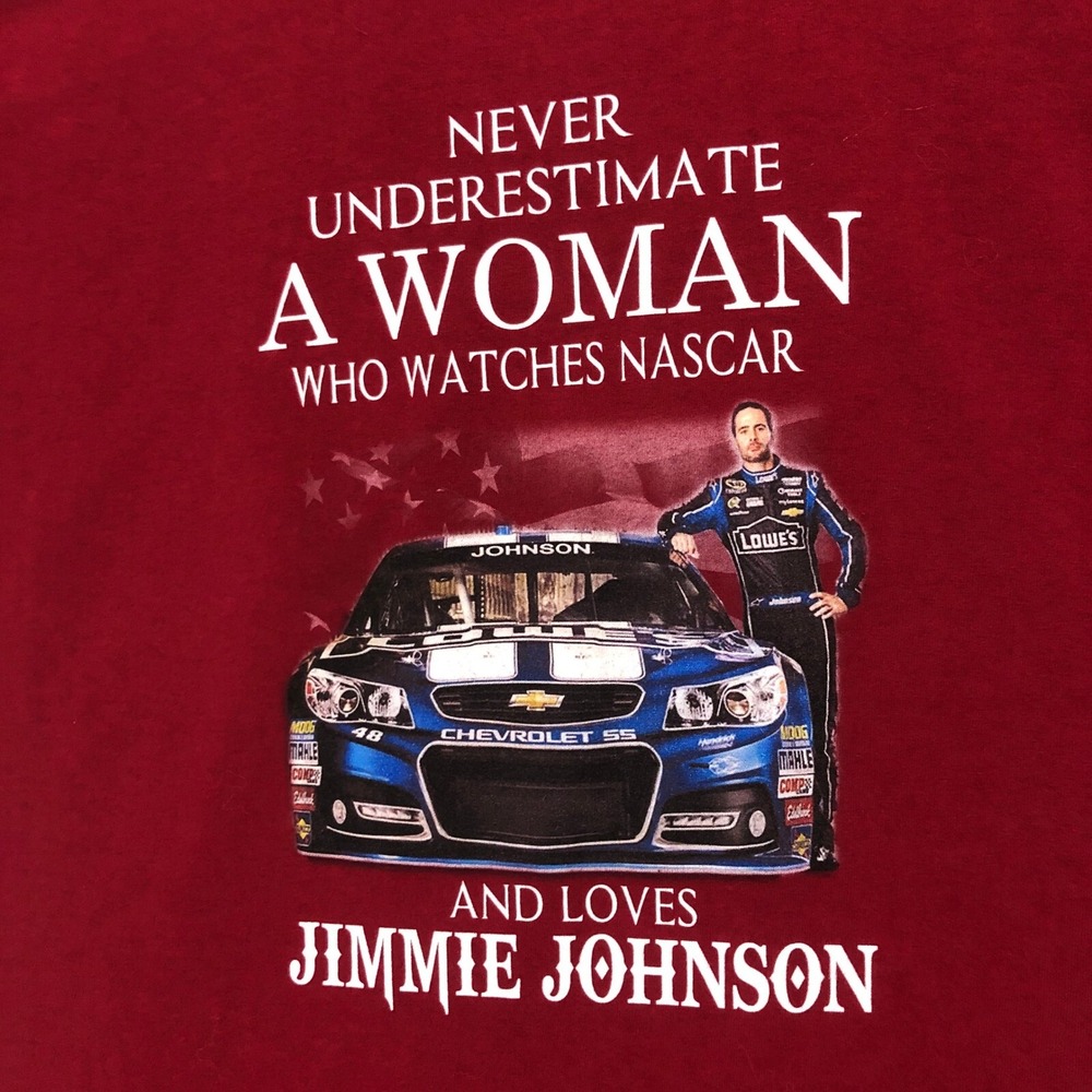 NASCAR Jimmie Johnson‎ Graphic Tee Racing Fan T-Shirt Gildan Men's Size Medium
